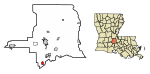 St. Landry Parish Louisiana Incorporated and Unincorporated areas Cankton Highlighted